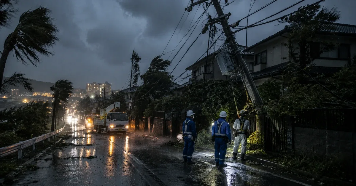 Taifun Dujuan: Tausende Haushalte in Japan ohne Strom