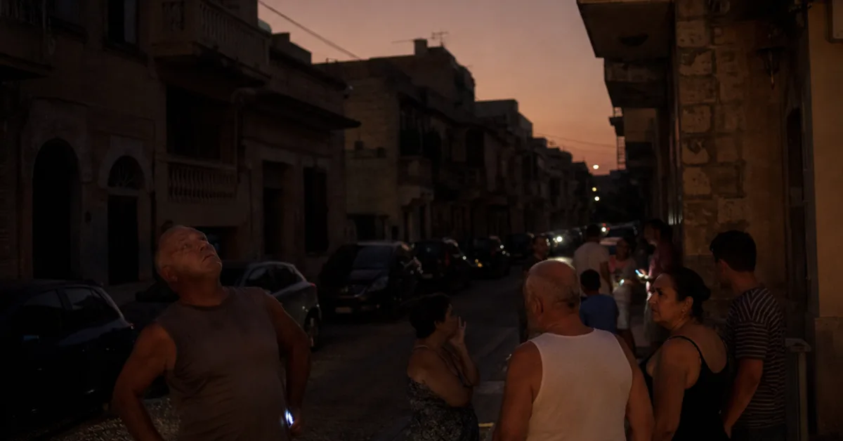 Malta schwitzt im Dunkeln: Hitzewelle und Kabeldefekte sorgen für stundenlange Stromausfälle