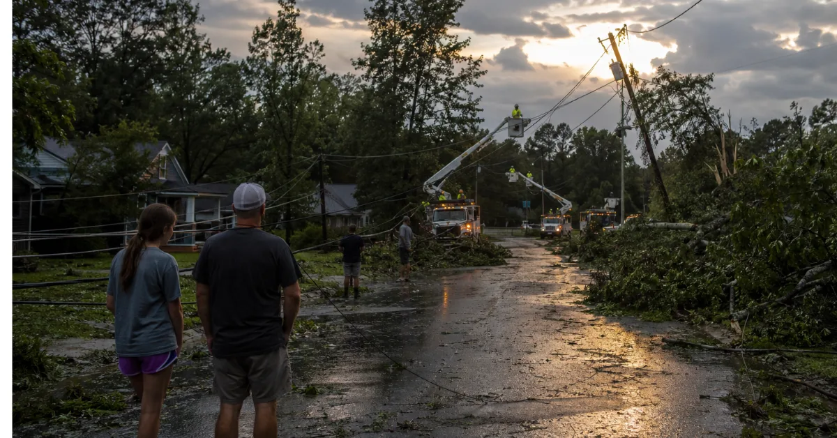 Gewitter-Chaos in den Carolinas: Mehr als 42.000 Anschlüsse ohne Strom