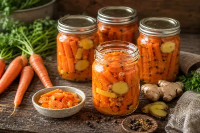 Fermentierte Karotten mit Ingwer