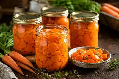 Karotten in Scheiben einkochen