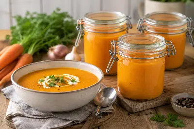 Karottensuppe zum Einkochen