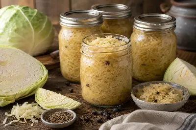 Klassisches Sauerkraut im Glas