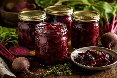 Rote Rüben in Würfeln einkochen