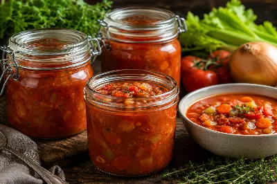 Tomaten-Gemüse-Suppe zum Einkochen